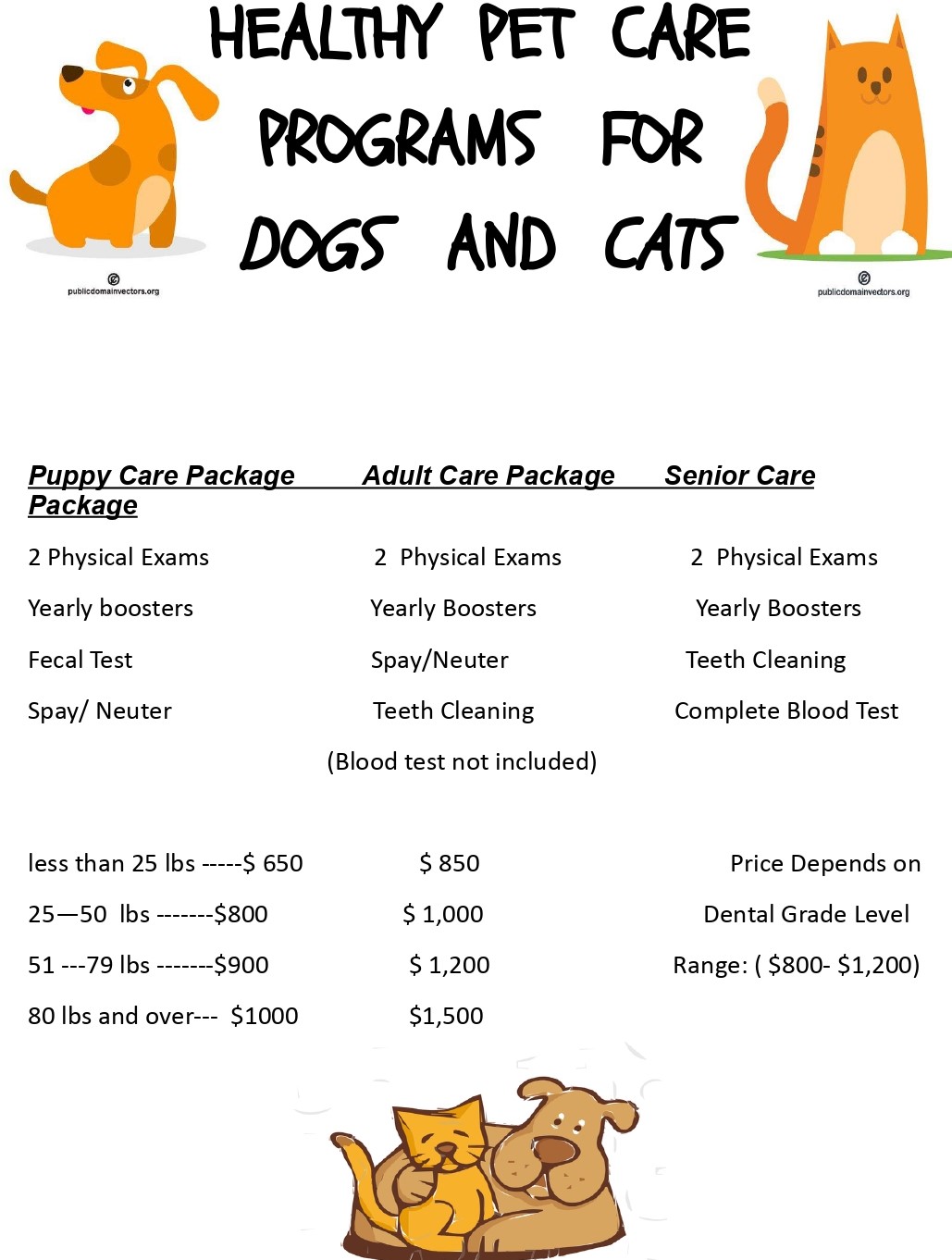pet packages